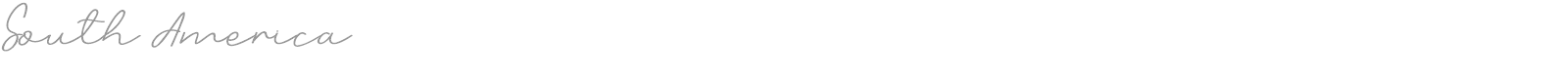 South America font preview